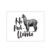 No Probllama Greeting Card
