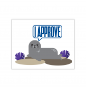 Seal of Approval Greeting Card