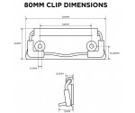 80 mm Clipboard Clip