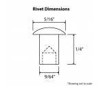 Silver 120 mm Clipboard Clip & Tube Rivet Pack