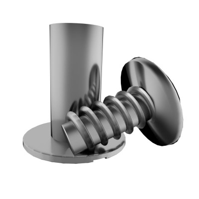 3/16" Steel Screw-in Rivet - Small