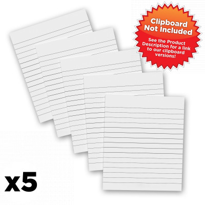 5 Pack - Memo ISO Clipboard Notepads