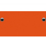 Letter Size 8.5 x 11 Aluminum Clipboard | Orange