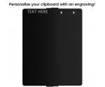 Black Vertical ISO Clipboard