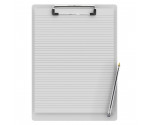 Letter Size 8.5 x 11 Aluminum Clipboard | White