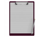 Letter Size 8.5 x 11 Aluminum Clipboard | Wine