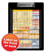 Flat Aluminum Anesthesia Clipboard 