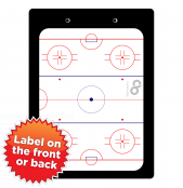 Flat Aluminum Hockey Clipboard 