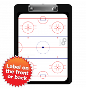 Flat Plastic Hockey Clipboard