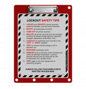 Lockout Clipboard | Red