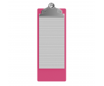 4.25 x 11 Aluminum Server Clipboard - Pink