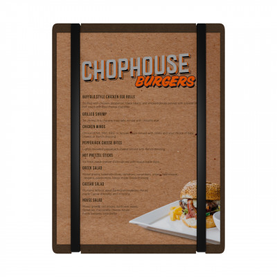 HDF Vertical Menu Board with Bands