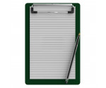Memo Size 5 x 8 Aluminum Clipboard | Green