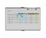 Right Folding Ledger ISO Clipboard |Silver