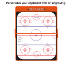 Orange Hockey Clipboard