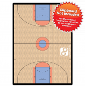 Flat Basketball Court Adhesive Reference Label 