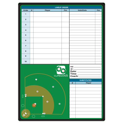 Flat Baseball Field Adhesive Reference Label 