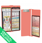 WhiteCoat Clipboard® Vertical - Coral Physical Therapy Edition