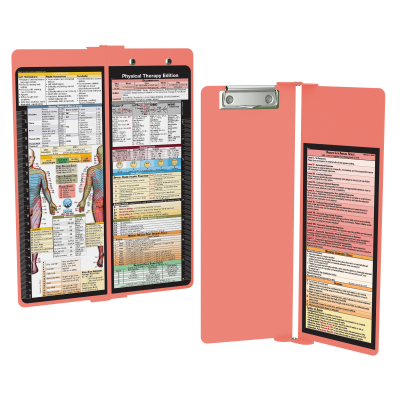 WhiteCoat Clipboard® Vertical - Coral Physical Therapy Edition