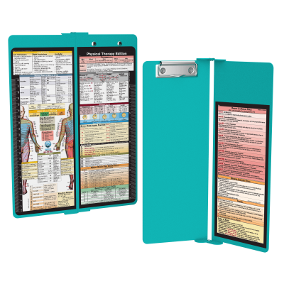 WhiteCoat Clipboard® Vertical - Teal Physical Therapy Edition