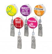 Witty Nurse Button Badge Reel Pack