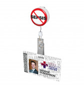No Sepsis Button Badge Reel 