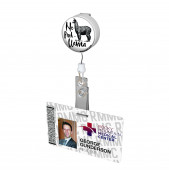 No Probllama Button Badge Reel