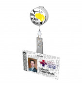 Main Squeeze Button Badge Reel