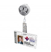 If You Fib I Will Paddle You  Button Badge Reel 