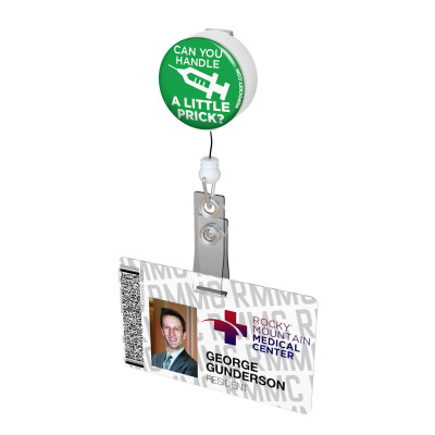 Can You Handle A Little Prick Button Badge Reel 