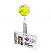Stethoscope Heart Button Badge Reel 