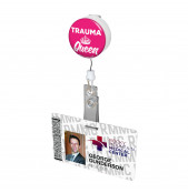 Trauma Queen Button Badge Reel 