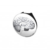 Vintage Brain Diagram Stethoscope Button