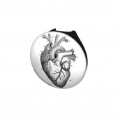 Vintage Heart Diagram Stethoscope Button