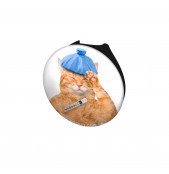 Sick Kitty Stethoscope Button