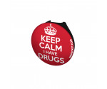 Keep Calm, I Have Drugs Stethoscope Button Keep Calm, I Have Drugs Stethoscope Button