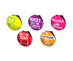 Witty Nurse Stethoscope Button Pack Witty Nurse Stethoscope Button Pack